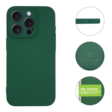 Θήκη Σιλικόνης My Colors Sonique Apple iPhone 15 Pro Πράσινο Σκούρο