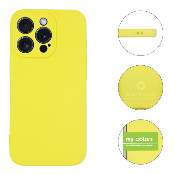 Θήκη Σιλικόνης My Colors Sonique Apple iPhone 15 Pro Max Κίτρινο