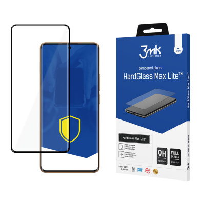 3MK HardGlass Max Lite Full Screen Realme 11 Pro 5G / Realme 11 Pro Plus 5G Μαύρο