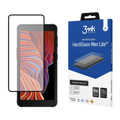 3MK HardGlass Max Lite Full Screen Samsung Galaxy Xcover 5 Μαύρο