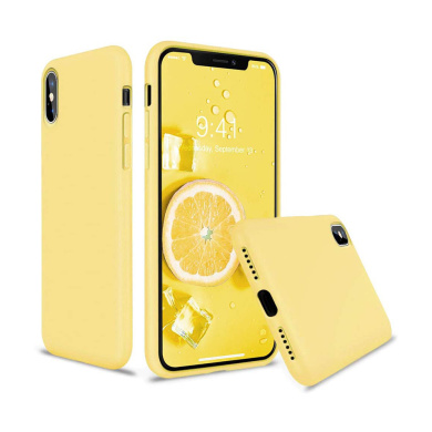 Θήκη Σιλικόνης My Colors Sonique Apple (Big Camera Hole) iPhone XS MAX Κίτρινο