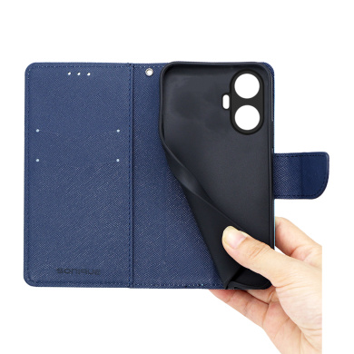 Θήκη Πορτοφόλι Sonique Trend Wallet Realme C55 Σιέλ / Σκούρο Μπλε