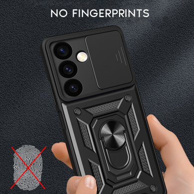 Θήκη Ring Armor CamPro Sonique για Samsung Galaxy S24 Μαύρο