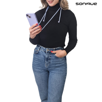 Θήκη Σιλικόνης με Κορδόνι CarryHang Sonique Samsung Galaxy A05 4G Λιλά