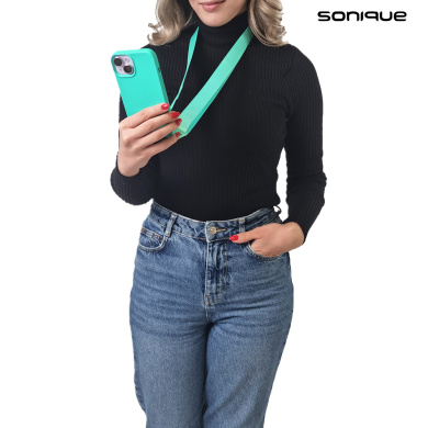 Θήκη Σιλικόνης με Strap CarryHang Sonique Samsung Galaxy S23 FE Γαλάζιο