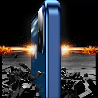 Μαγνητική Μεταλλική Θήκη 360° Full Protector Sonique για Apple iPhone 14 Μαύρο