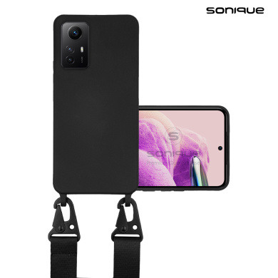 Θήκη Σιλικόνης με Strap CarryHang Sonique Xiaomi Redmi Note 12s Μαύρο