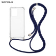 Θήκη Σιλικόνης με Κορδόνι Sonique Armor Clear Xiaomi Redmi Note 12 4G Μπλε Σκούρο