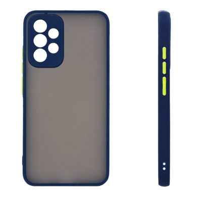 Θήκη Σιλικόνης Color Button Bumper Sonique Samsung Galaxy A52 4G/5G / Galaxy A52s 5G Μπλέ