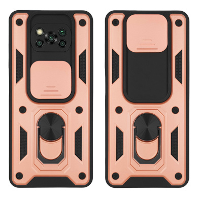 Θήκη Ring Armor CamPro Sonique για Xiaomi Poco X3 NFC / Poco X3 Pro Ροζ Χρυσό