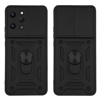 Θήκη Ring Armor CamPro Sonique για Xiaomi Redmi 12 4G / Redmi 12 5G Μαύρο