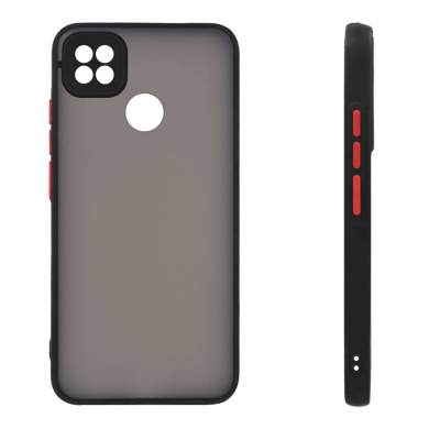 Θήκη Σιλικόνης Color Button Bumper Sonique Xiaomi Redmi 9C / Redmi 10A Μαύρο