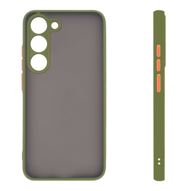 Θήκη Σιλικόνης Color Button Bumper Sonique Samsung Galaxy S23 Πράσινο Ανοιχτό