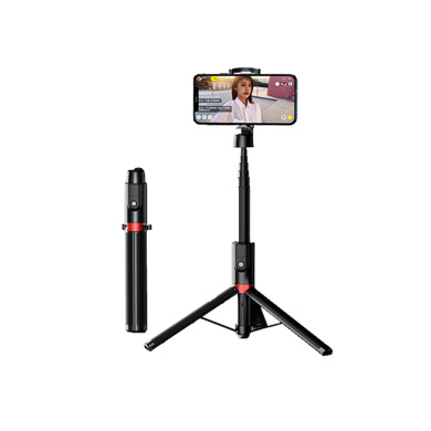 REMAX P12 Multifuctional Selfie Stick & Tripod Combo με Bluetooth Remote Controller Μαύρο